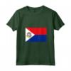 Donna Bandiera di Sint Maarten Maglietta con Collo a V - Orgoglioso Sint Maartener - Ideale come Souvenir da Filipsburg
