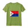 Donna Bandiera di Sint Maarten Maglietta con Collo a V - Orgoglioso Sint Maartener - Ideale come Souvenir da Filipsburg