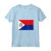 Donna Bandiera di Sint Maarten Maglietta con Collo a V - Orgoglioso Sint Maartener - Ideale come Souvenir da Filipsburg