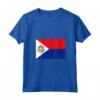 Donna Bandiera di Sint Maarten Maglietta con Collo a V - Orgoglioso Sint Maartener - Ideale come Souvenir da Filipsburg