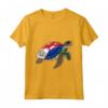 Funny Turtle Sint Maarten Flag Pride Camicia - Ideale per Orgoglio Sint Maarten e Regalo Unico per Eventi Speciali