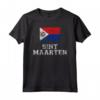 Sint Maarten Flag Vintage I - Maglietta da uomo, donna - Ideale come regalo per Compleanno, Natale, o Giorno dell'Indipendenza