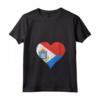 Donna Sint Maarten Sint Maartener Bandiera Cuore Maglietta con Collo a V - Regalo Personalizzato per Sint Maartener - Ideale per Mostrare le Proprie Radici da Sint Maarten