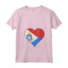 Donna Sint Maarten Sint Maartener Bandiera Cuore Maglietta con Collo a V - Regalo Personalizzato per Sint Maartener - Ideale per Mostrare le Proprie Radici da Sint Maarten