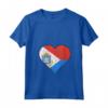 Donna Sint Maarten Sint Maartener Bandiera Cuore Maglietta con Collo a V - Regalo Personalizzato per Sint Maartener - Ideale per Mostrare le Proprie Radici da Sint Maarten