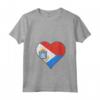 Donna Sint Maarten Sint Maartener Bandiera Cuore Maglietta con Collo a V - Regalo Personalizzato per Sint Maartener - Ideale per Mostrare le Proprie Radici da Sint Maarten