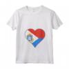 Donna Sint Maarten Sint Maartener Bandiera Cuore Maglietta con Collo a V - Regalo Personalizzato per Sint Maartener - Ideale per Mostrare le Proprie Radici da Sint Maarten