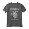 HapTiger: Sint Maarten, Tartaruga Marina, Spiaggia - Leggera Maglietta Souvenir con Taglio Classico