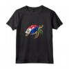 Funny Turtle Sint Maarten Flag Pride - Camicia per Bambini e Felpa con Cappuccio - Ideale per Mostrare l'Orgoglio di Sint Maarten