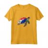 Funny Turtle Sint Maarten Flag Pride - Camicia per Bambini e Felpa con Cappuccio - Ideale per Mostrare l'Orgoglio di Sint Maarten