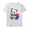 Radici della Bandiera di Sint Maarten - Heart Panda Pride di Sint Maarten Maglietta - Mostra il tuo Orgoglio e Amore per Sint Maarten
