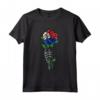 Radici della Bandiera di Sint Maarten - Maglietta Pride Sint Maarten Rose Skeleton - Ideale per Mostrare l'Orgoglio di Sint Maarten