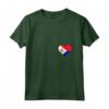 Donna Sint Maarten Bandiera Cuore - Love Sint Maarten Maglietta con Collo a V - Ideale per Vacanze e Regali di Compleanno a Sint Maarten