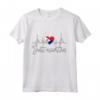 Sint Maarten Heartbeat ECG Pulse Flag Roots Maglia a Manica - Mostra il Tuo Amore per Sint Maarten con Questo Design Unico