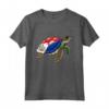 Funny Turtle Sint Maarten Flag Pride - Camicia Sint Maarten per Bambini - Ideale per Mostrare Orgoglio e Appartenenza a Sint Maarten
