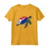 Funny Turtle Sint Maarten Flag Pride - Camicia Sint Maarten per Bambini - Ideale per Mostrare Orgoglio e Appartenenza a Sint Maarten
