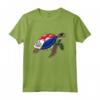 Funny Turtle Sint Maarten Flag Pride - Camicia Sint Maarten per Bambini - Ideale per Mostrare Orgoglio e Appartenenza a Sint Maarten