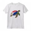 Funny Turtle Sint Maarten Flag Pride - Camicia Sint Maarten per Bambini - Ideale per Mostrare Orgoglio e Appartenenza a Sint Maarten