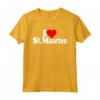 I LOVE HEART SAN MAARTEN SINT MAARTEN CARRIBEAN PAESI BASSI - Maglietta Bianca con Testo - Ideale per Mostrare Affetto per il Paese.