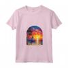 Donna Vintage Sint Maarten Palma Vela - Maglietta Tramonto Caraibico con Collo a V - Ideale per Matrimonio di Destinazione o Luna di Miele