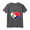 Sint Maarten Bandiera Cuore Love - Maglietta Collo a V per Regali Patriottici - Ideale per Indipendenza e Compleanni