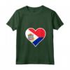 Sint Maarten Bandiera Cuore Love - Maglietta Collo a V per Regali Patriottici - Ideale per Indipendenza e Compleanni