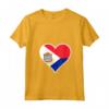 Sint Maarten Bandiera Cuore Love - Maglietta Collo a V per Regali Patriottici - Ideale per Indipendenza e Compleanni