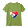 Sint Maarten Bandiera Cuore Love - Maglietta Collo a V per Regali Patriottici - Ideale per Indipendenza e Compleanni