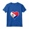 Sint Maarten Bandiera Cuore Love - Maglietta Collo a V per Regali Patriottici - Ideale per Indipendenza e Compleanni