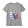 Donna Sint Maarten - È nel mio DNA - Pride Sint Maarten Flag Roots Maglietta con Collo a V - Ideale per Mostrare l'Orgoglio di Sint Maarten
