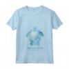 Sint Maarten - Tartaruga Marina Souvenir Maglietta con Collo a V per Appassionati di Sport Acquatici