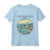 Sint Maarten Scenario Art Deco Maglietta - Design Unico per Viaggiatori e Turisti - Acquista la tua T-shirt Souvenir