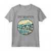 Sint Maarten Scenario Art Deco Maglietta - Design Unico per Viaggiatori e Turisti - Acquista la tua T-shirt Souvenir