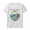 Sint Maarten Scenario Art Deco Maglietta - Design Unico per Viaggiatori e Turisti - Acquista la tua T-shirt Souvenir