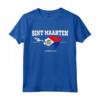 St Maarten Bandiera e Mappa - Tee Maglietta con Coordinate Geografiche - Ideale per la Festa Nazionale e il Patrimonio di St Maarten