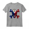 Sint Maarten Skull Pride Bandiera - Maglietta Radici Souvenir di Sint Maarten - Ideale per Mostrare il Tuo Amore