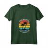 Donna Sint Maarten I Caraibi Retro Tramonto Palme Vacanza Maglietta con Collo a V - Camicia Tropicale per le Tue Vacanze Estive in Famiglia