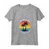 Donna Sint Maarten I Caraibi Retro Tramonto Palme Vacanza Maglietta con Collo a V - Camicia Tropicale per le Tue Vacanze Estive in Famiglia