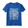 Straight Outta Sint Maarten - Grande Maglietta da Viaggio e Idea Regalo - Perfetta per Appassionati di Sint Maarten e Viaggiatori