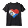 Sint Maarten Sint Maartener Bandiera Cuore Maglietta - Design Regalo Personalizzato per Sint Maartener - Radici da Sint Maarten e Americhe