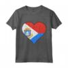 Sint Maarten Sint Maartener Bandiera Cuore Maglietta - Design Regalo Personalizzato per Sint Maartener - Radici da Sint Maarten e Americhe