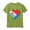Sint Maarten Sint Maartener Bandiera Cuore Maglietta - Design Regalo Personalizzato per Sint Maartener - Radici da Sint Maarten e Americhe