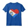 Sint Maarten Sint Maartener Bandiera Cuore Maglietta - Design Regalo Personalizzato per Sint Maartener - Radici da Sint Maarten e Americhe