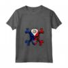 Donna Sint Maarten Skull Pride Bandiera Roots Souvenir Maglietta - Ideale per Mostrare il tuo Orgoglio di Sint Maarten