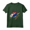 Funny Turtle Sint Maarten Flag Pride - Bambini Maglia a Manica - Ideale per Orgoglio Sint Maarten e Feste della Famiglia