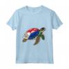 Funny Turtle Sint Maarten Flag Pride - Bambini Maglia a Manica - Ideale per Orgoglio Sint Maarten e Feste della Famiglia