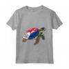 Funny Turtle Sint Maarten Flag Pride - Bambini Maglia a Manica - Ideale per Orgoglio Sint Maarten e Feste della Famiglia