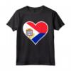 Sint Maarten Bandiera Cuore - Love Sint Maarten Maglietta Patriottica per Mostrare il Tuo Sostegno e Amore - Ideale per Viaggi e Regali di Compleanno