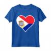 Sint Maarten Bandiera Cuore - Love Sint Maarten Maglietta Patriottica per Mostrare il Tuo Sostegno e Amore - Ideale per Viaggi e Regali di Compleanno