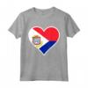 Sint Maarten Bandiera Cuore - Love Sint Maarten Maglietta Patriottica per Mostrare il Tuo Sostegno e Amore - Ideale per Viaggi e Regali di Compleanno